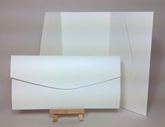 Arena Ivory 300gsm Rough 210x105mm POCKETFOLDS