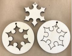 Wooden Christmas Decoration - Snowflake