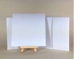 100% Recycled White 300gsm 300gsm 140x140mm POCKETFOLDS