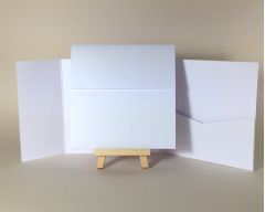 130x130mm  Straight Flap Book Pocketfold