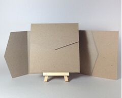 Recycled Kraft 130x130mm Pocketfolds