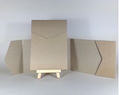 Cairn Natural Kraft Recycled 350gsm A6 POCKETFOLDS