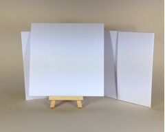 100% Recycled White 300gsm 148x148mm POCKETFOLDS