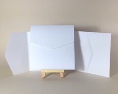 Arcoprint Milk 300gsm White 130x130mm Pocketfolds