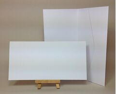 100% Recycled White 300gsm 210x105mm POCKETFOLDS