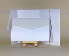 100% Recycled White 300gsm 170x110mm POCKETFOLDS