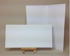 Quality White Arco Card 250gsm 210x105mm POCKETFOLDS