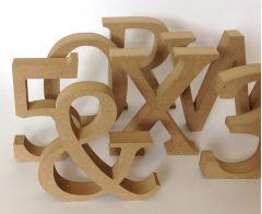 3D MDF Letters & Numbers - 130mm Tall