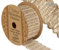 45mm Decorative Hessian (Pattern 287) - 4.5m ROLL