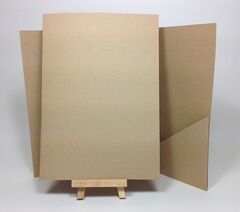 Cairn Natural Kraft Recycled 350gsm 148x210mm A5 POCKETFOLD