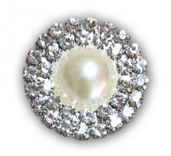 Pearl Double Row Diamante Embellishment