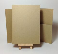 Cairn Natural Kraft Recycled 350gsm 178x128mm Pocketfolds