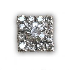 Crystal Square (15mm) Embellishment