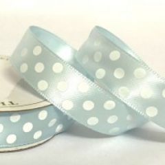 15mm Satin Polka Dot Ribbon (5 metre ROLL)