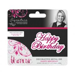 Sara Davies Signature Collection - Glamour - Happy Birthday Metal Die