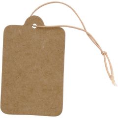 Mini Single Kraft Tag with Elastic Tie