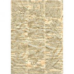 Crumpled Newsprint Printed Paper