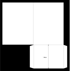 128x178 Flapless Portrait Book Straight Pocket