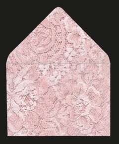 Printed Lace Effect Envelope LINERS for gummed envelopes