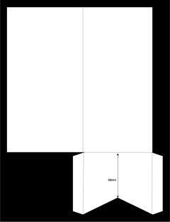 210x105mm (DL) Portrait Book Pocketfold