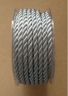 Satin Rope - Silver 10m Roll
