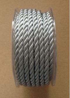 Satin Rope - Silver 10m Roll