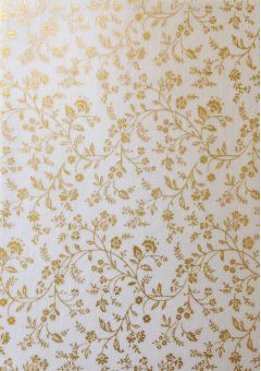 Artoz A4 Handmade Paper - Flowers Gold