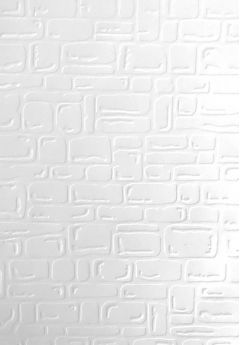 Stone Wall - A4 White Embossed Card