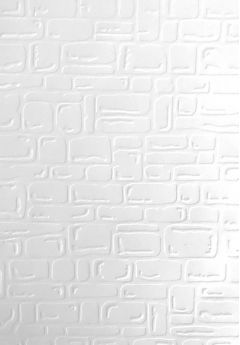 Stone Wall - A4 White Embossed Card