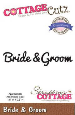 Cottage Cutz Cutting Die - Bride & Groom