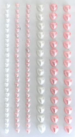 Pink & Ivory Heart Shaped Pearls