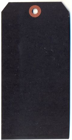 Single Black Tag - 120 x 60mm