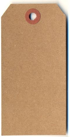 Single Large Kraft Tag - 160 x 79mm