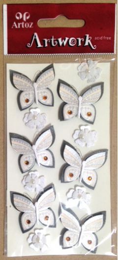 Butterflies & Flowers - Toppers and 3D Stickers