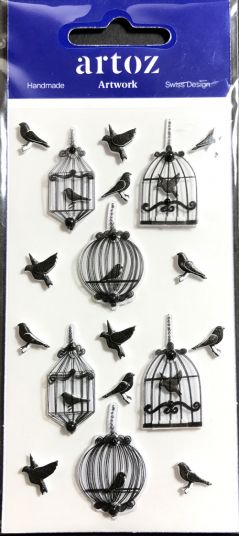 Bird Cages - Artwork 3D Toppers