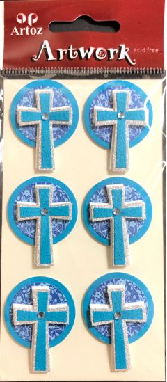 Blue Crosses - Artwork 3D Toppers