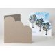 Recycled Kraft Cloud Corner Card Blanks