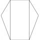 100% Recycled White 300gsm Pointed Gatefold Card Blanks