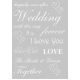 White Wedding Words Vellum