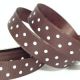 Chocolate 10mm Satin Polka Dot Ribbon