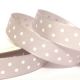 Silver 10mm Satin Polka Dot Ribbon