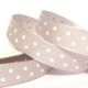 Silver 10mm Satin Polka Dot Ribbon