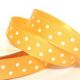 Sunshine Yellow 10mm Satin Polka Dot Ribbon