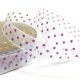 White with Purple dots