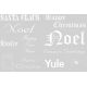 White Christmas Words Vellum) Landscape