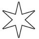 73x81mm 6 pointed Star (A80)