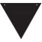 148mm Equilateral Triangle with holes (Bunting)